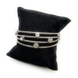 Cookie Lee Zirconia Accent Cuff Bracelet (D24) 26291